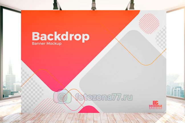 Баннер прямой на брусе