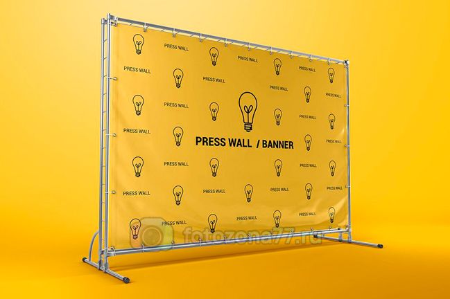 Баннер прямой с металлическим каркасом