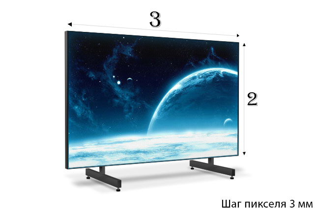 LED экран 3х2 3мм пиксель