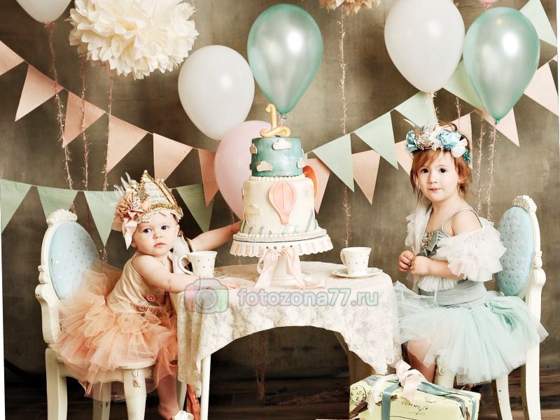 Фотозона на годик ребенка - украшение первого дня рождения